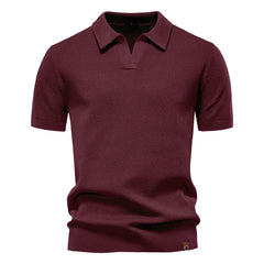 burgundy polo shirt on a white background - Fashlot