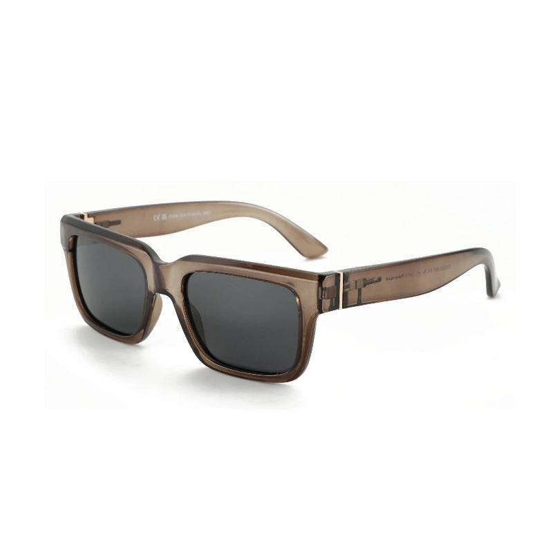Brown sunglasses with dark lenses on a white background - Fashlot
