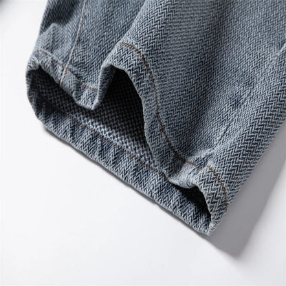 Close-up of denim fabric