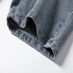 Close-up of denim fabric