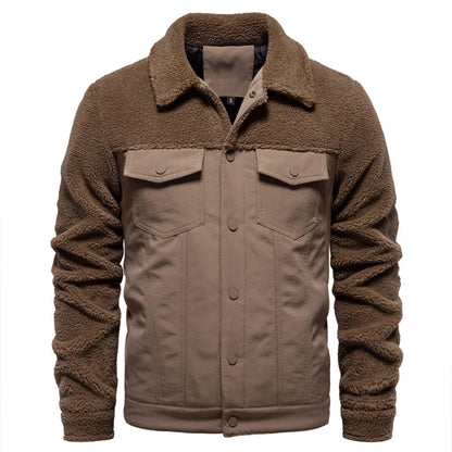 Men’s Autumn Winter Sherpa Fleece Jacket – Warm, Stylish & Comfortable - Fashlot