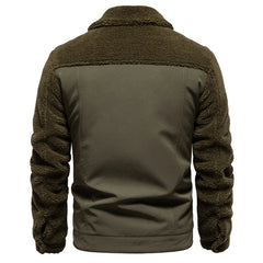 Men’s Autumn Winter Sherpa Fleece Jacket – Warm, Stylish & Comfortable - Fashlot