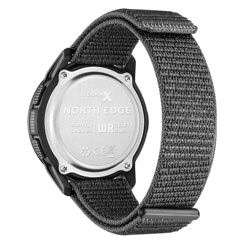 Black watch with textured band on a white background - Fashlot