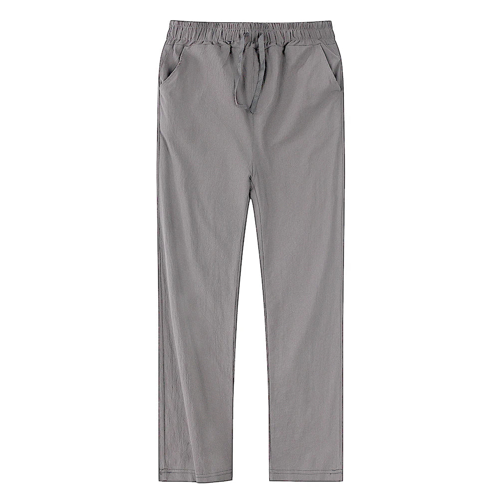 Men's Linen Drawstring Pants - Fashlot