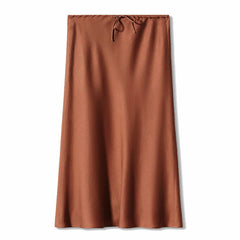 Brown slip skirt on a white background - Fashlot