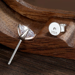 S925 Sterling Silver Moissanite Stud Earrings 0.2-2ct - Fashlot