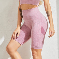 Women High Waisted Fitness Yoga Sports Gym Seamless Push Up Butt Summer Workout Shorts - Fashlot