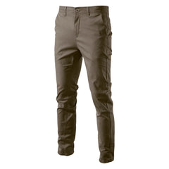 Men’s Straight Slim Chino Pants – Breathable Cotton Blend, Casual & Work - Fashlot