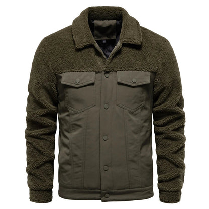 Men’s Autumn Winter Sherpa Fleece Jacket – Warm, Stylish & Comfortable - Fashlot
