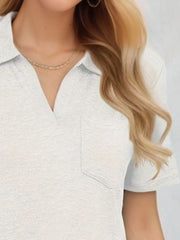 Classic Johnny Collar Short Sleeve T-Shirt - Fashlot 