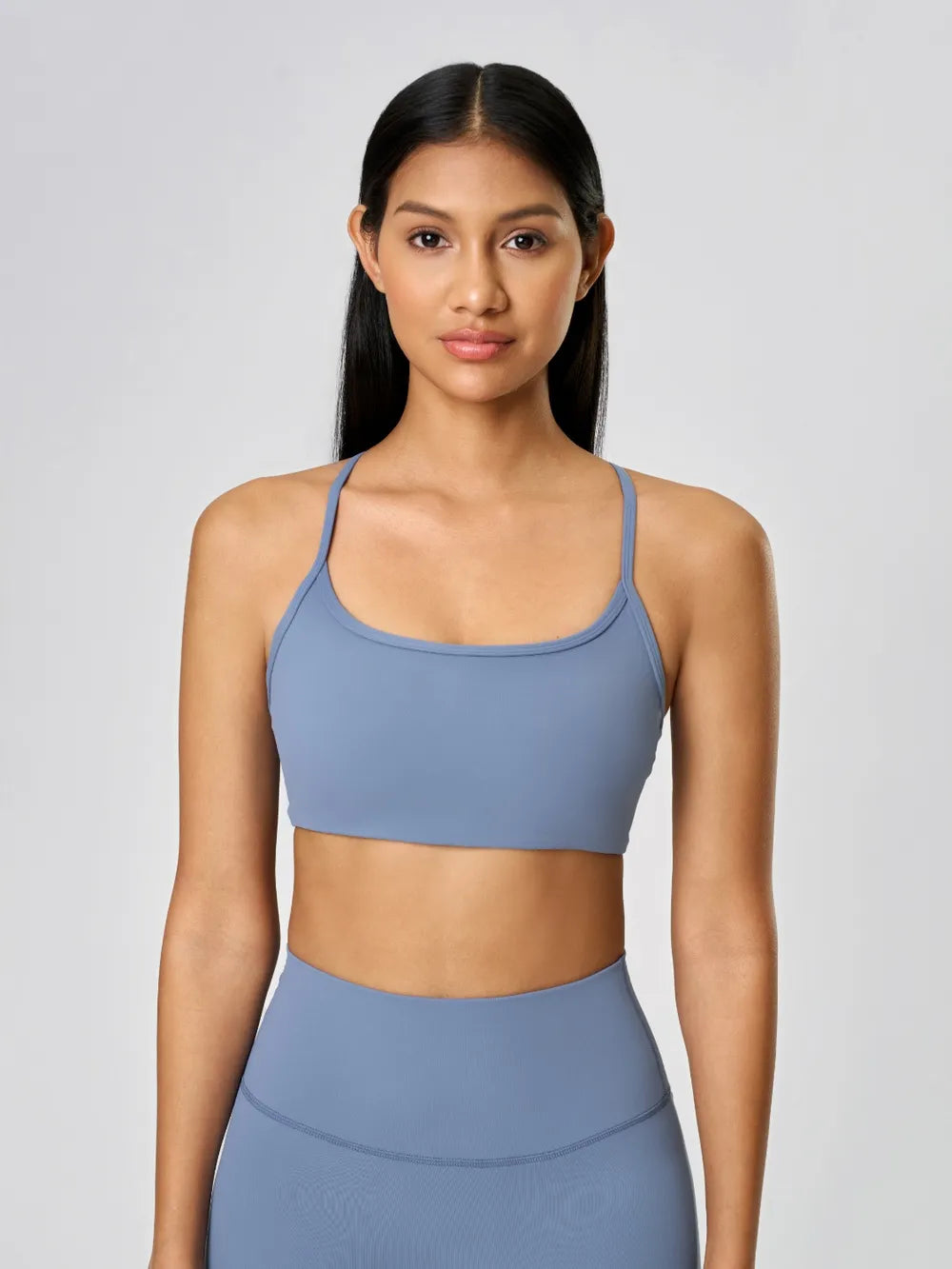 Women’s Crisscross Back Scoop Neck Active Cami – With Removable Pads - Fashlot