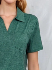 Classic Johnny Collar Short Sleeve T-Shirt - Fashlot 