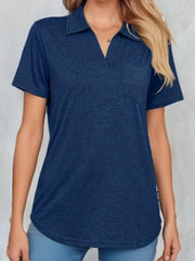 Classic Johnny Collar Short Sleeve T-Shirt - Fashlot 