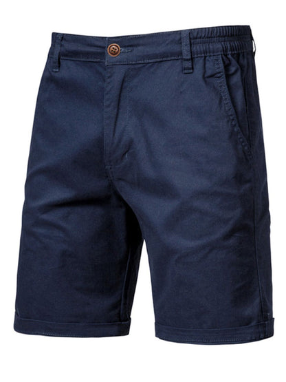 Men's Casual Elastic Waist Shorts with Pockets - Fashlot