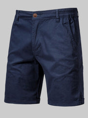 Men's Casual Elastic Waist Shorts with Pockets - Fashlot