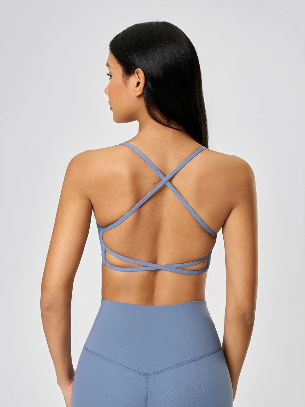 Women’s Crisscross Back Scoop Neck Active Cami – With Removable Pads - Fashlot