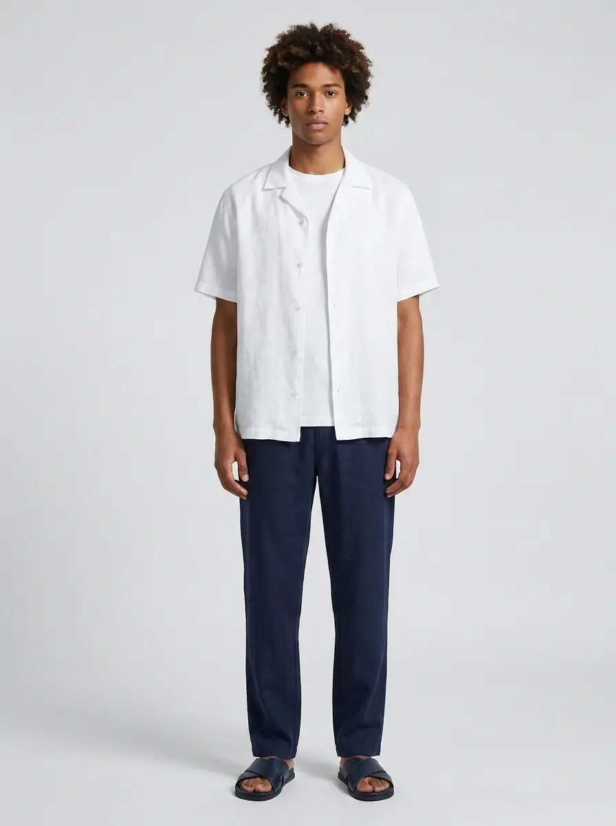 Men's Linen Drawstring Pants - Fashlot