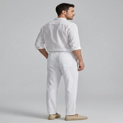 Men's Linen Drawstring Pants - Fashlot