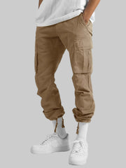 Brown Men’s Full Size Drawstring Cargo Pants – Built for Comfort & Everyday Wear - Fashlot