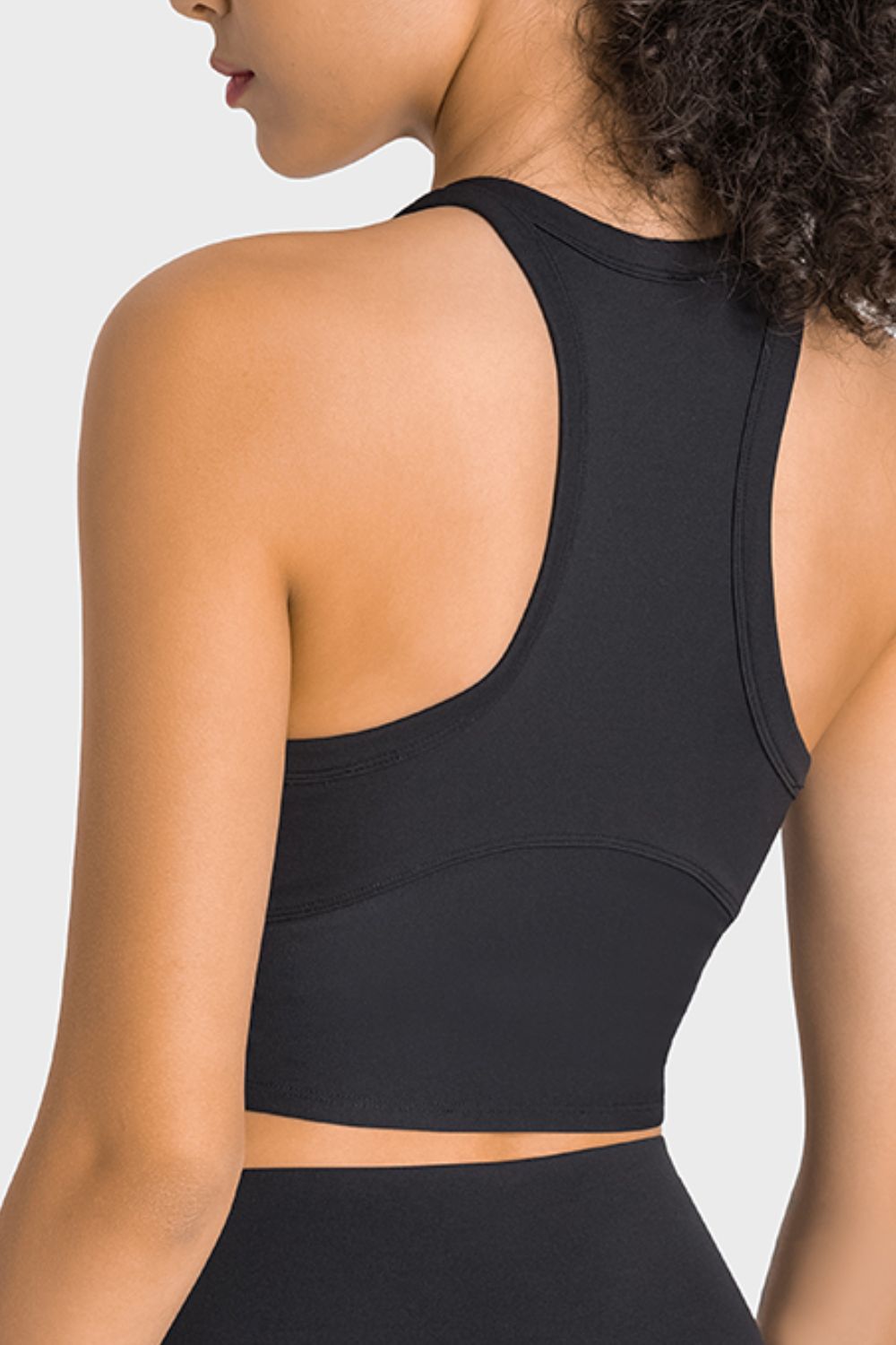 Racerback Cropped Sports Tank for Women – Lightweight Gym & Yoga Top - Fashlot