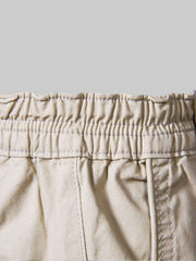 Men's Casual Elastic Waist Shorts with Pockets - Fashlot