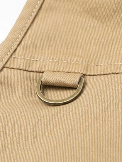 Khaki Men’s Plus Size Button Up Vest – Classic Style & Comfortable Fit - Fashlot