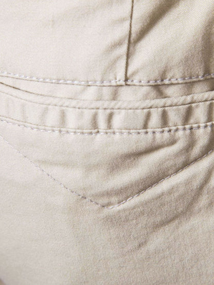 Men's Casual Elastic Waist Shorts with Pockets - Fashlot