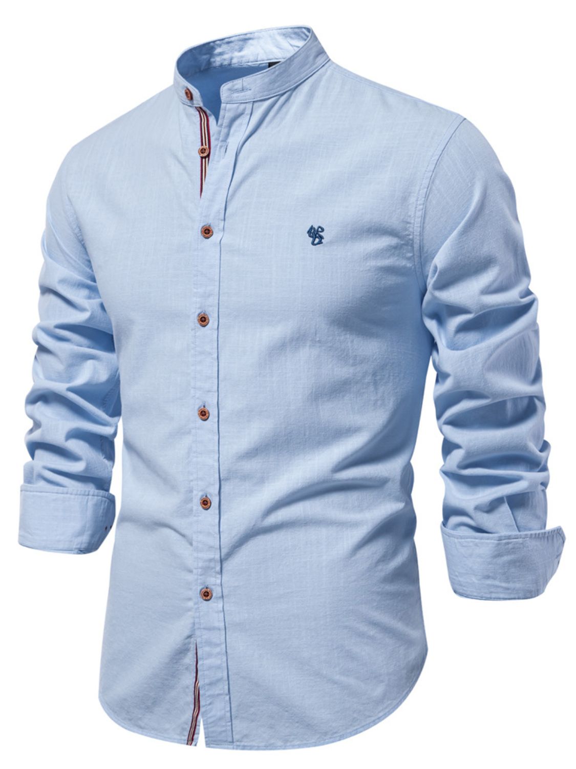 Men’s Full Size Button Down Embroidered Shirt – Plus Size Comfort Meets Classic Style - Fashlot