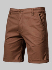 Men's Casual Elastic Waist Shorts with Pockets - Fashlot