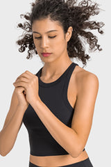 Racerback Cropped Sports Tank for Women – Lightweight Gym & Yoga Top - Fashlot