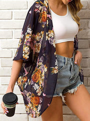 Open Front Half Sleeve Cover-Up – Light, Breezy & Beach-Day Ready - Fashlot