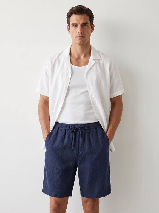 Linen Weekend Shorts - Fashlot