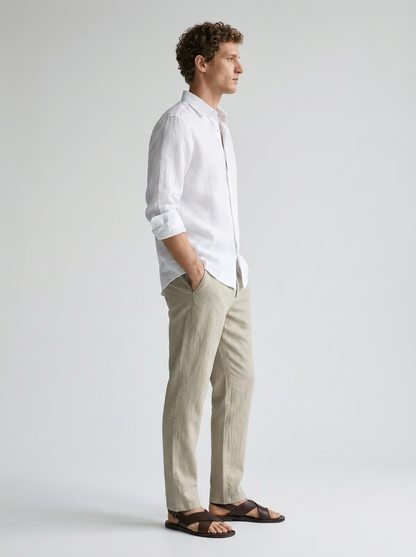 Men's Linen Drawstring Pants - Fashlot