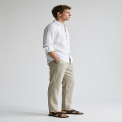 Men's Linen Drawstring Pants - Fashlot
