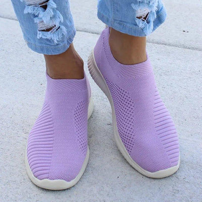 Women’s Lightweight Slip-On Shoes – Walking, Running, Travel, Work - Fashlot