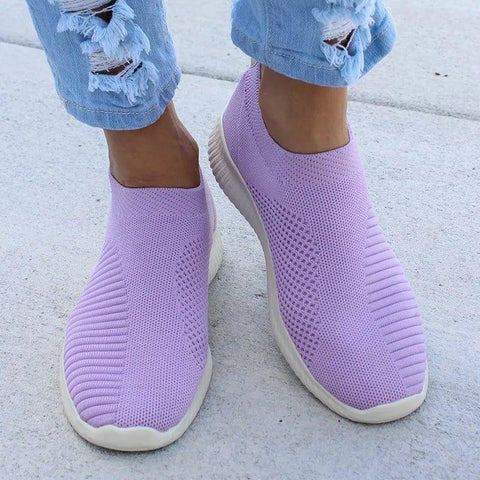 Women’s Lightweight Slip-On Shoes – Walking, Running, Travel, Work - Fashlot